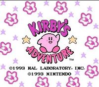 une photo d'Ã©cran de Kirby s Adventure sur Nintendo Nes